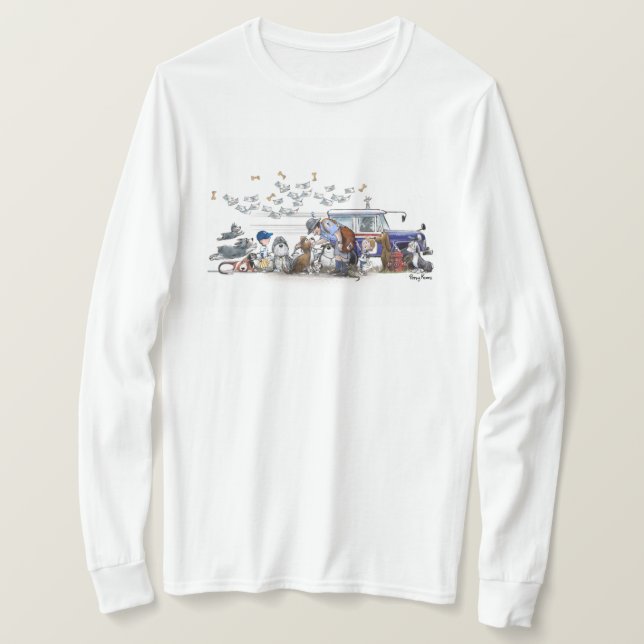 T-shirt Même Les Chiens Et Chats Aiment Leur Mailman ! (Design devant)