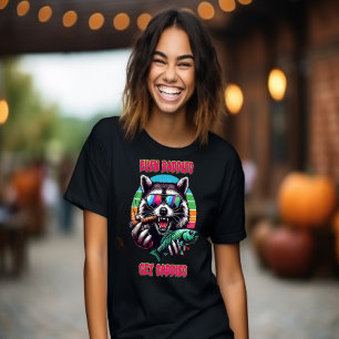 T-shirt Même Les Mauvais Obtiennent Saddies Racoon Avec Un