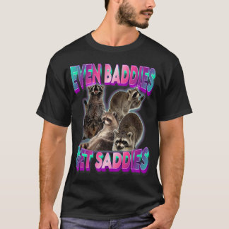 T-shirt Même les Méchants Ont des Tristesses Raton Laveur 
