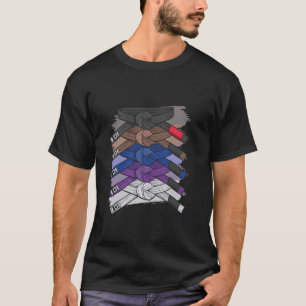T-shirt Même Mes Os Rouleront - Brésilien Jiu Jitsu Skel