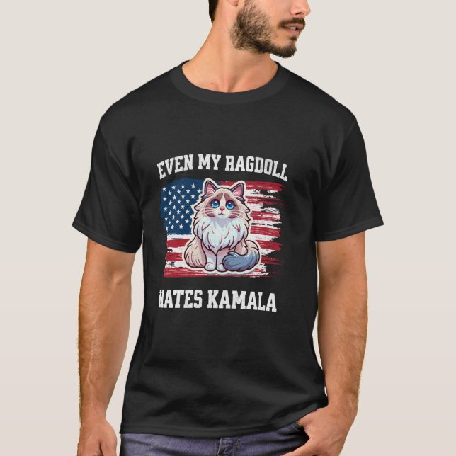 T-shirt Même Mon Chat Ragdoll Hait La République Électoral (Devant)