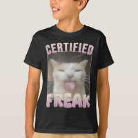 Mème Offensive Mèmes de félin Freak Certifié Mat D