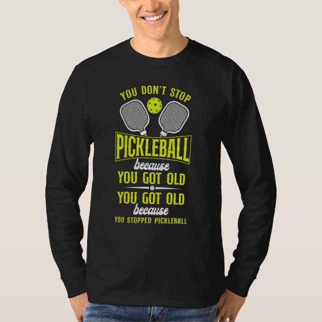 T-shirt Mémé pickleball Mémé papa Vous ne vous arrêtez pas (Devant)
