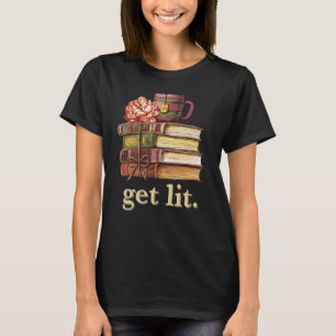 T-shirt Mème pour la lecture de livres Les livres s'enflam