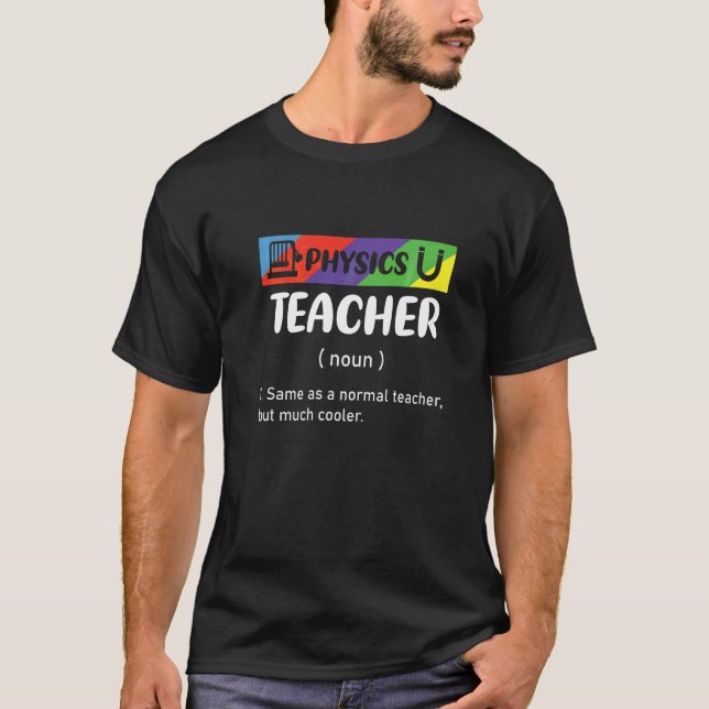 T-shirt Même prof de physique mais beaucoup plus cool Tea (Devant)