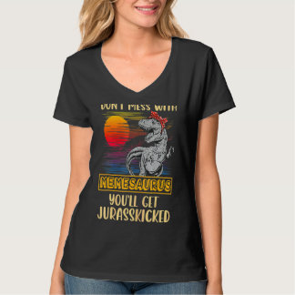 T-shirt Mème Rex Dinosaures Mommy Saurus