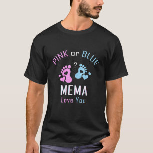 T-shirt Mème Rose Ou Bleu Vous Aime Bébé Genre Reveal Par