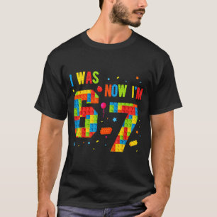 T-shirt Meme Six Seven Garçons Construction Anniversaire J