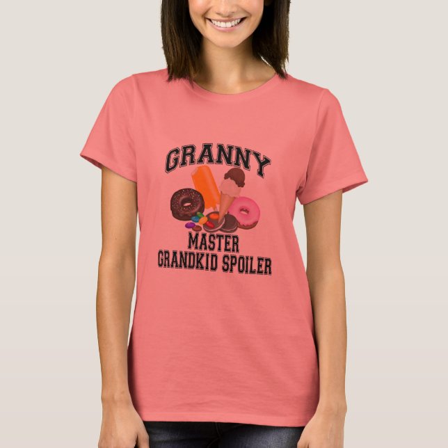 T-shirt Mémé Spoiler Petite-Fille (Devant)
