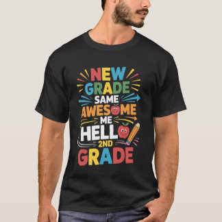 T-shirt Même Super Moi Bonjour 2e Année Retour À L'Éc