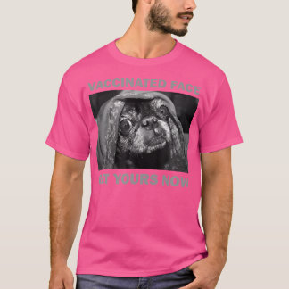 T-shirt Mème vacciné Carlin drôle Mémoire Amoureux des chi