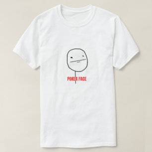 T-shirt Mème visage poker