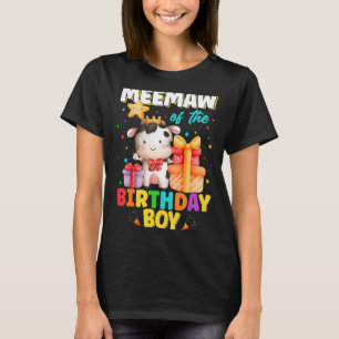 T-shirt Mémée du garçon de la ferme d'animaux de vaches d'