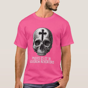 T-shirt Memento Mori Crucifix catholique traditionnel lati