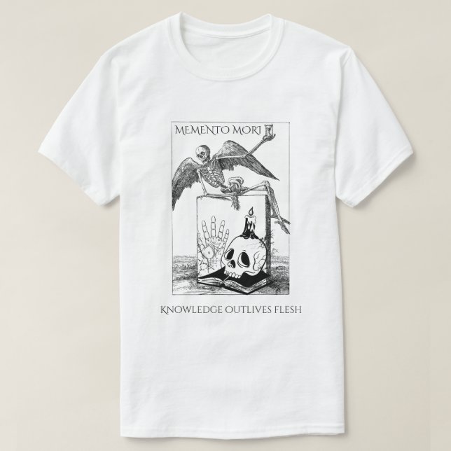 T-shirt memento mori dark academia (Design devant)