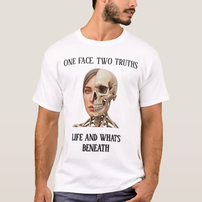 T-shirt Memento Mori : Personne ne se souviendra de lui (Devant)