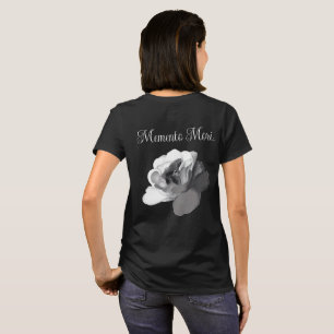 T-shirt Memento Mori Rose Blanche Esthétique Académique So