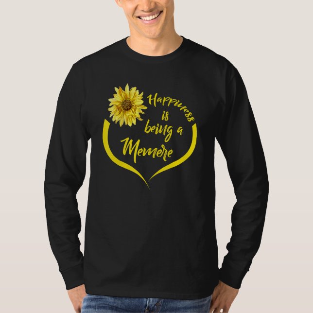 T-shirt Memere Happiness Est Un Mémorial (Devant)