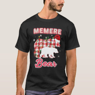 T-shirt Memere Red Plaid Bear Correspondance Buffalo Pajam