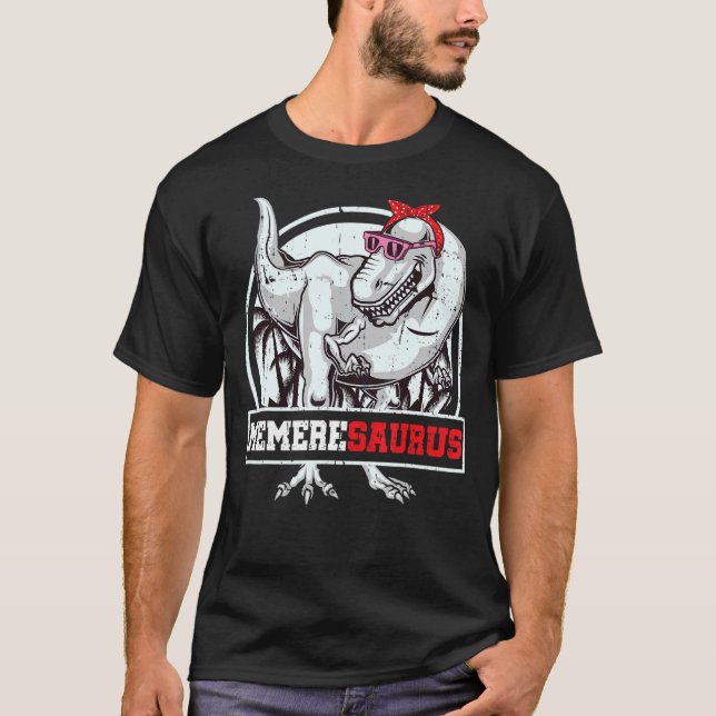 T-shirt MemereSaurus Rex Dinosaur Memere Saurus Famille (Devant)