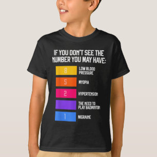 T-shirt Mèmes de badminton drôles et humoristiques Volant 