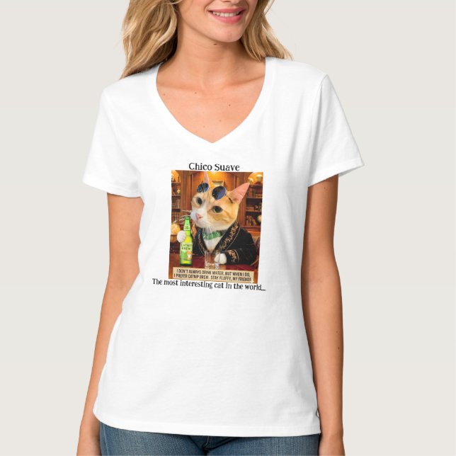 T-shirt Mèmes de chat drôles (Devant)