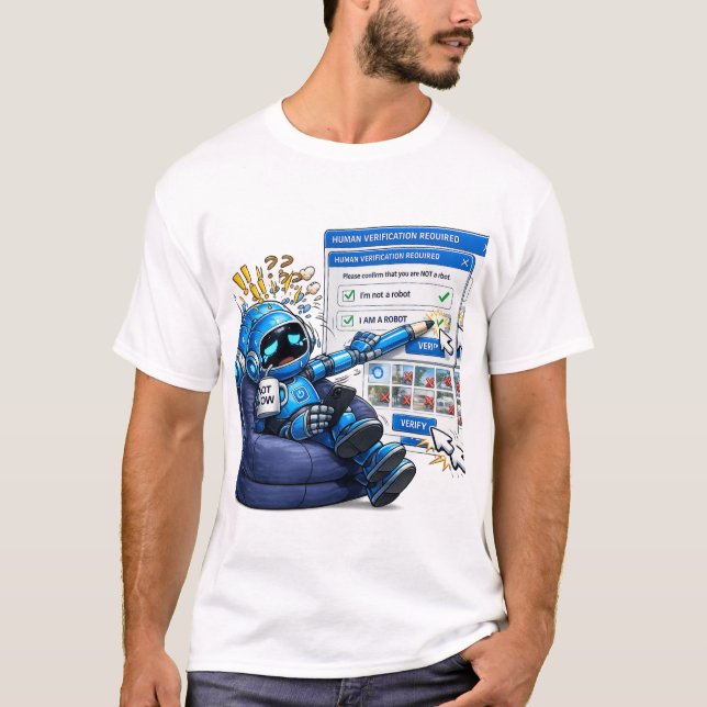 T-SHIRT MÈMES DE ROBOT (Devant)
