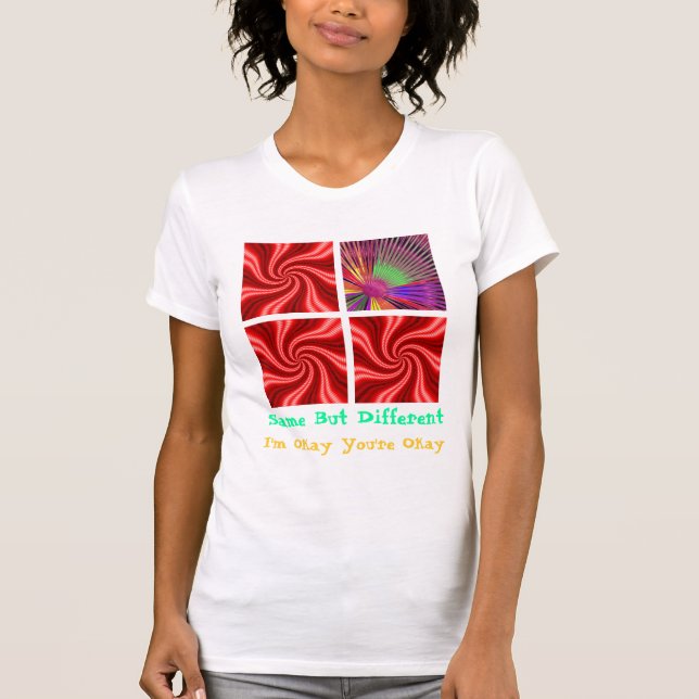 T-SHIRT MÊMES MAIS DIFFÉRENT (Devant)