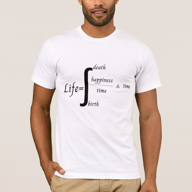 T-shirt Mèmes mathématiques sur la vie Chemise Homme (Devant)