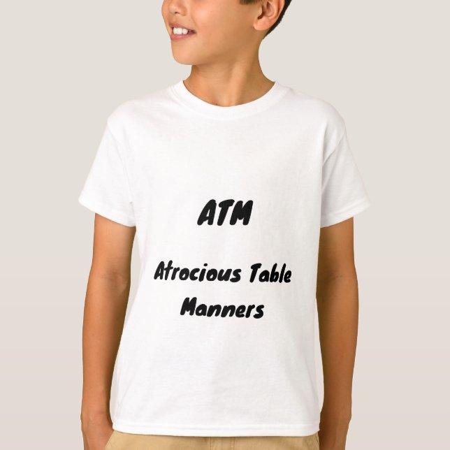 T-shirt Mêmes Table Atrociques (Devant)