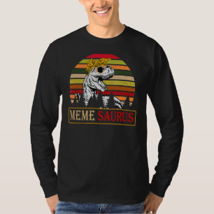 T-shirt Memesaurus Rex Dinosaur Mème Saurus Famille Mères