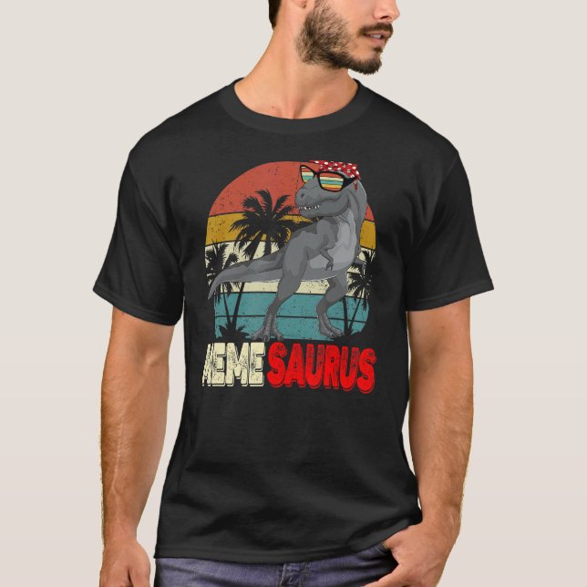 T-shirt Memesaurus Rex Dinosaur Mème Saurus Mère Fami (Devant)