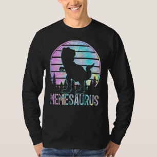 T-shirt Memesaurus Rex Dinosaur Mème Saurus Tye Die Matchi