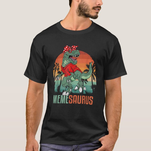 T-shirt Memesaurus T Rex Meme Saurus Dinosaure Portant des (Devant)