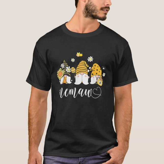 T-shirt Mémo grand-mère femmes mignonnes Gnomes avec les a (Devant)