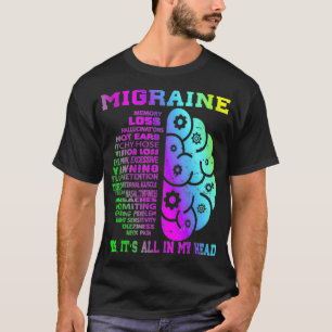T-shirt Mémoire migraine cool Moins d'hallucinations