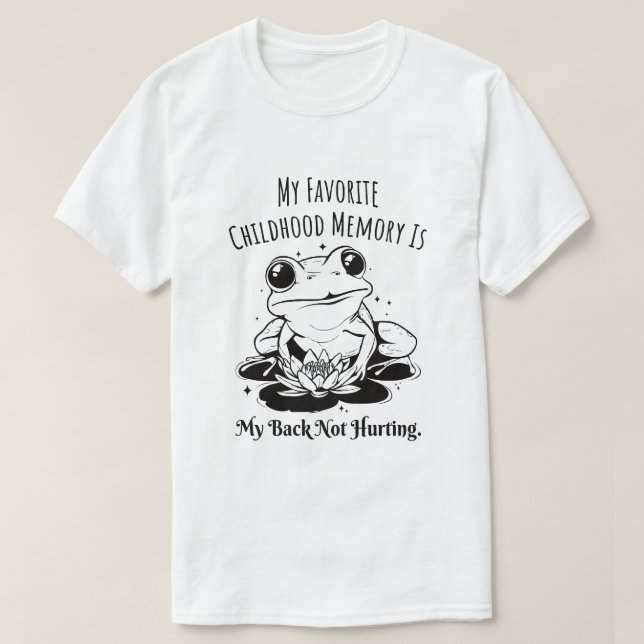 T-shirt Mémoire préférée de l'enfance Retour sans mal (Design devant)