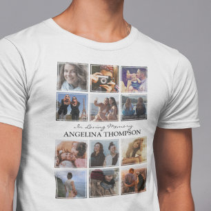 T-shirt mémorial 12 photos – En souvenir affectueu