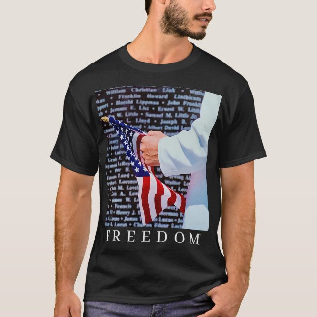 T-shirt Mémorial à Fallen Brave Heroes of War (Devant)