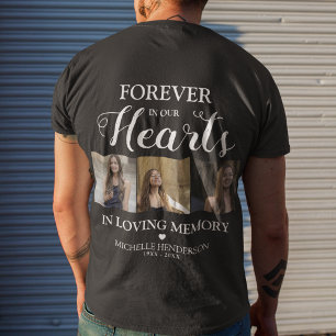 T-shirt Mémorial à jamais dans nos cœurs Souvenir