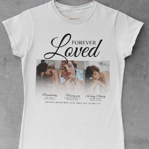 T-shirt Mémorial aimé pour toujours 3 Photo Mémorial
