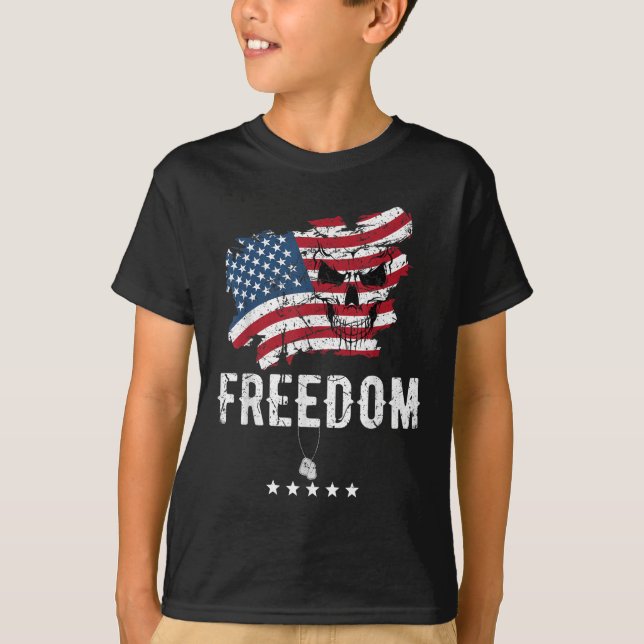 T-shirt Memorial Day, 4 juillet, Independence, (Devant)