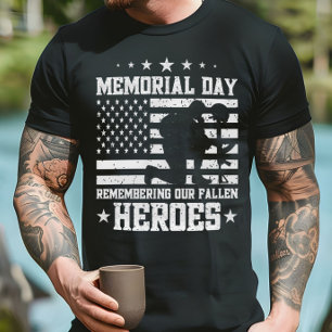 T-shirt Memorial Day Design Vintage Veterans Day USA Flag