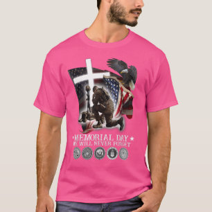T-shirt Memorial Day Nous n'oublierons jamais les amoureux