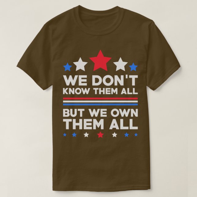 T-shirt MEMORIAL DAY we dont know them all but we owe them (Design devant)