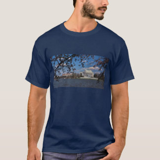 T-shirt Mémorial de Jefferson avec des fleurs de cerisier