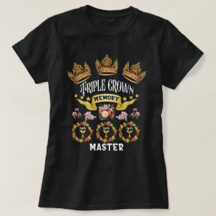 T-shirt Mémorial de la Couronne triple Maître CC Floral