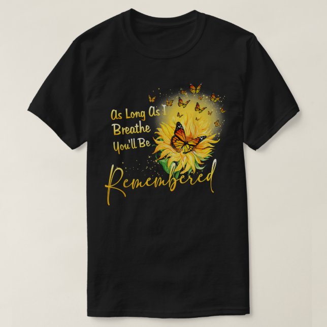 T-shirt Mémorial des papillons de tournesol  (Design devant)