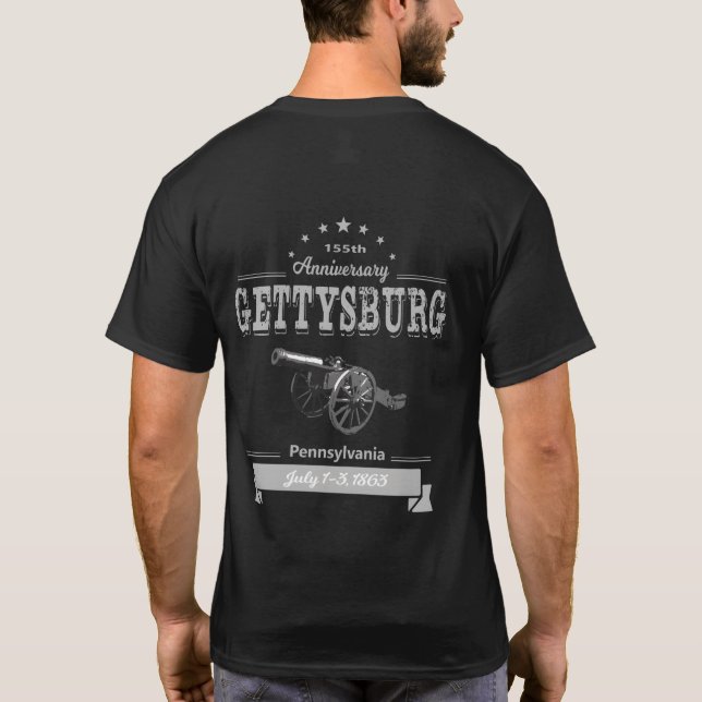 T-shirt Mémorial Du 155E Anniversaire De Gettysburg (Dos)