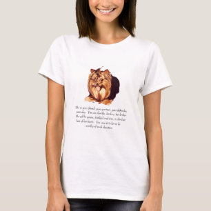 T-shirt Mémorial femelle chien Yorkshire Terrier